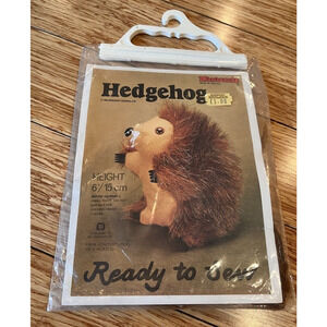 Hedgehog Ready to Sew kit from Minicraft Vintage 1982 6" tall Furry